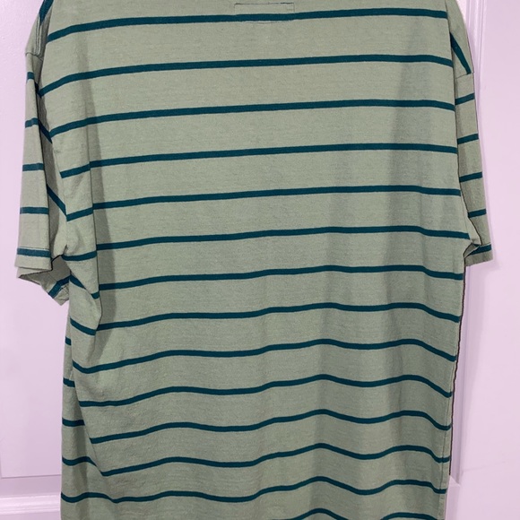 PacSun Green Striped Short Sleeve Tee - Picture 3 of 3